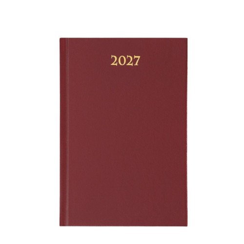 Terminarz 2027 dzienny A5 Divas bordowy