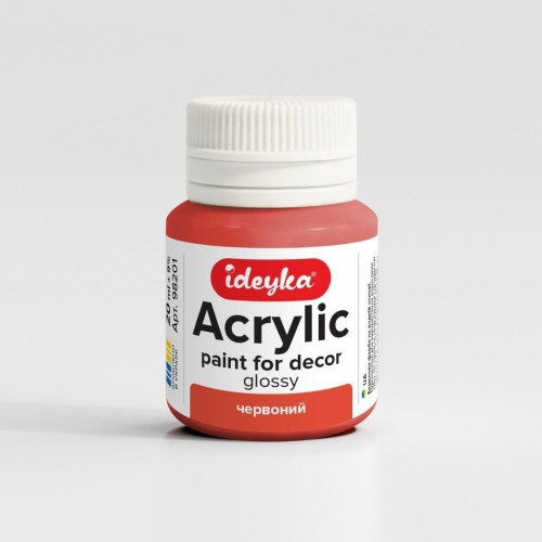 Farba akrylowa Czerwony 20ml, Ideyka