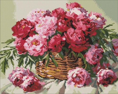 Diamentowa mozaika - Melodia rozkwitu 40x50cm