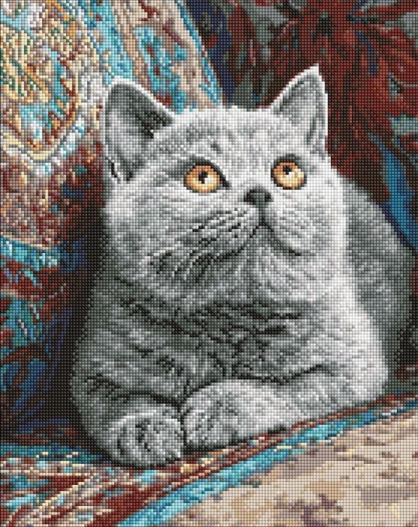 Diamentowa mozaika - Brytyjski spokój 40x50cm