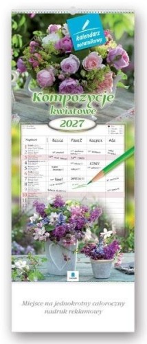 Kalendarz 2027 rodzinny Kompozycje kwiatowe