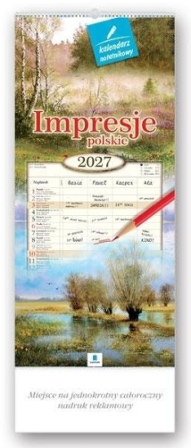Kalendarz 2027 rodzinny Impresje polskie