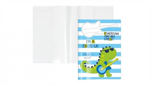 Okładka na książeczkę zdrowia dziecka Dinozaur