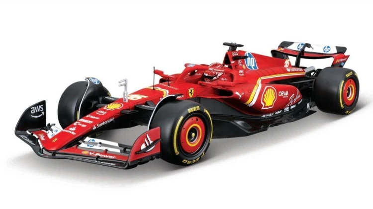 Ferrari Formula (With Helmet & Plastic Stand) 1:18
