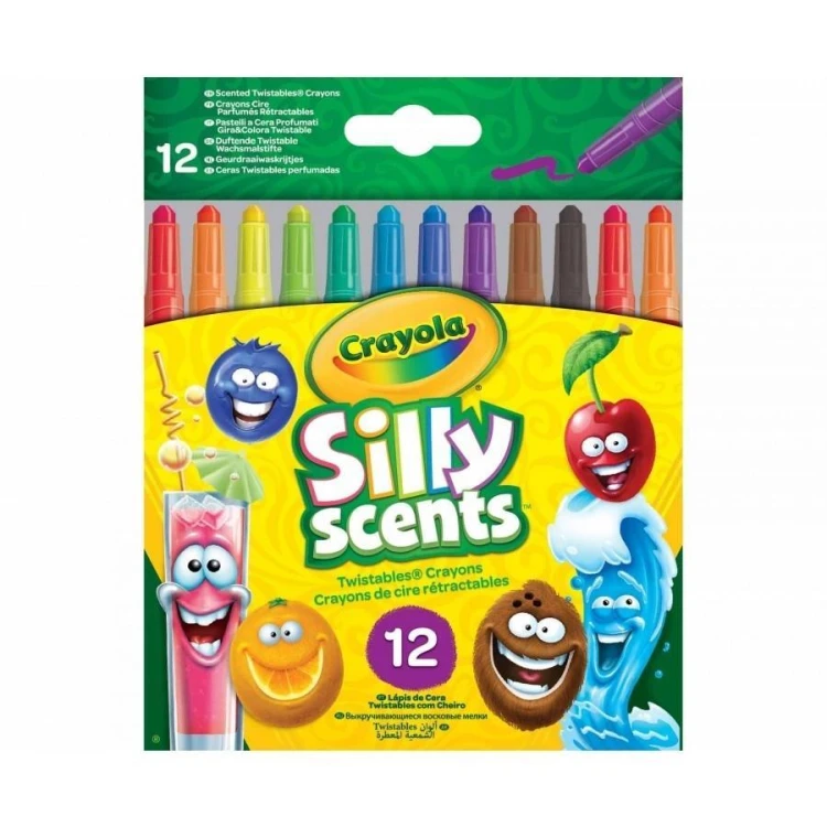 Kredki świecowe zapach. wykręcane 12 kol CRAYOLA