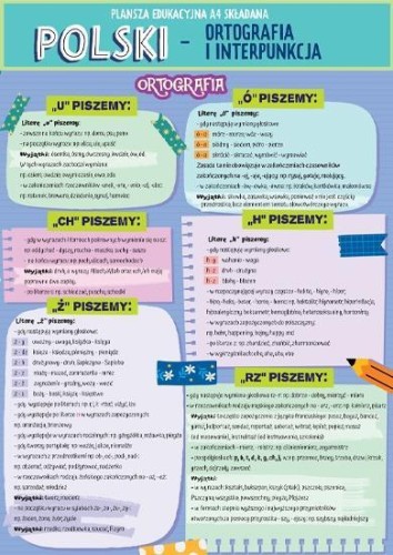 Karta edu składana j. polski - polszczyzna A4
