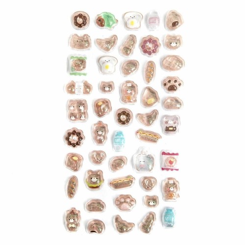 Naklejki candy drops tawny 48szt, Dalprint dpCraft