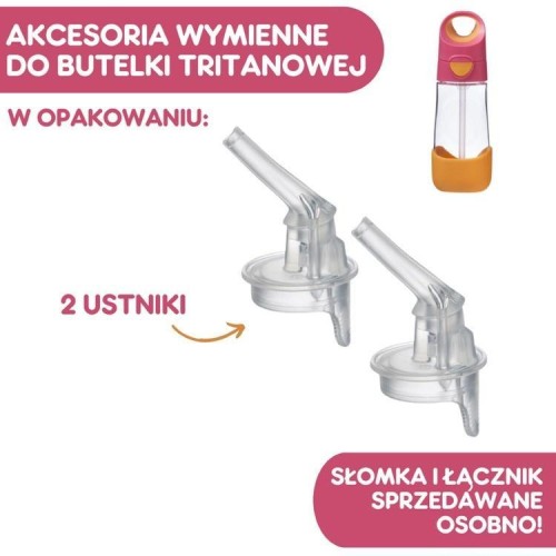 Ustniki zapasowe do butelki tritanowej 2szt