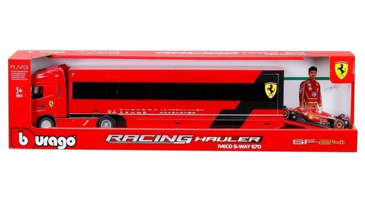 Iveco S Way Cab W/Trailer + 1 Ferrari 1:43