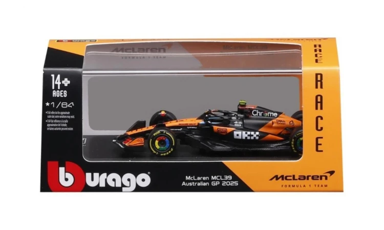 F1 McLaren MCL39 #4 Lando Norris 1:64, BBurago