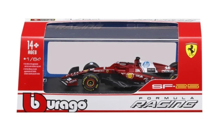 F1 Ferrari SF-25 #16 Charles Leclerc 1:64, BBurago