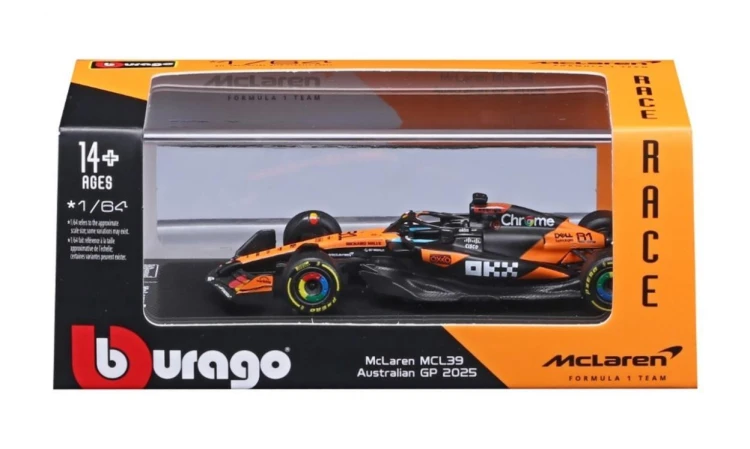 F1 McLaren MCL39 #81 Oscar Piastri 1:64, BBurago