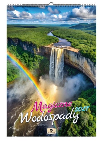Kalendarz 2027 A3 ścienny magiczne wodospady