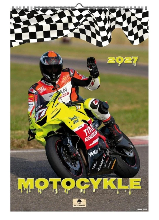 Kalendarz 2027 A3 ścienny motocykle
