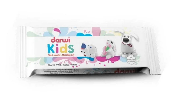 Masa plastyczna Kids biała 500g, Darwi
