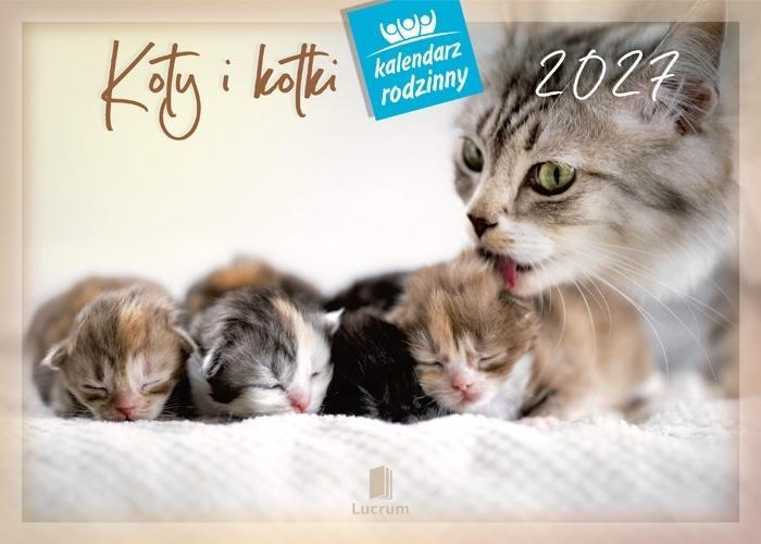 Kalendarz 2027 rodzinny Koty i kotki