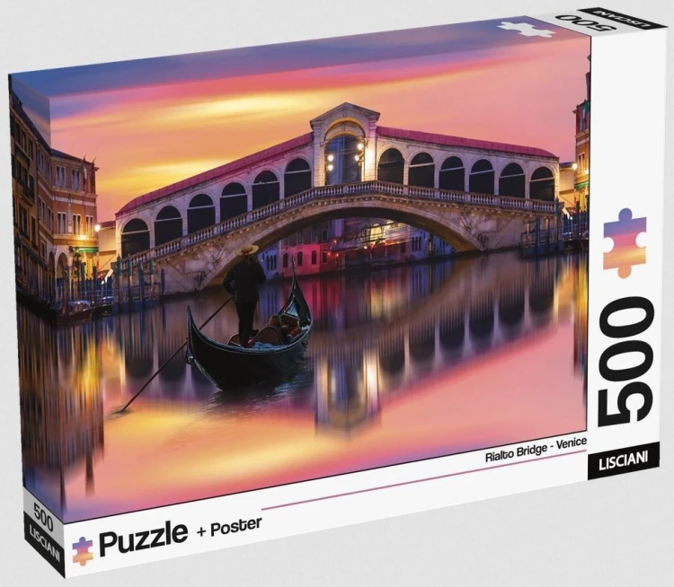 Puzzle 500 Adults Most Rialto W Wenecji, Lisciani