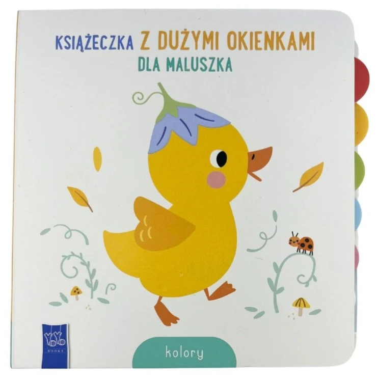 Książeczka z dużymi okienkami dla maluszka. Kolory