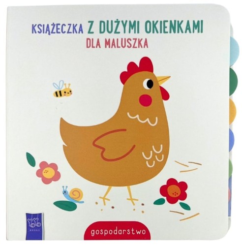 Książeczka z dużymi okienkami dla maluszka