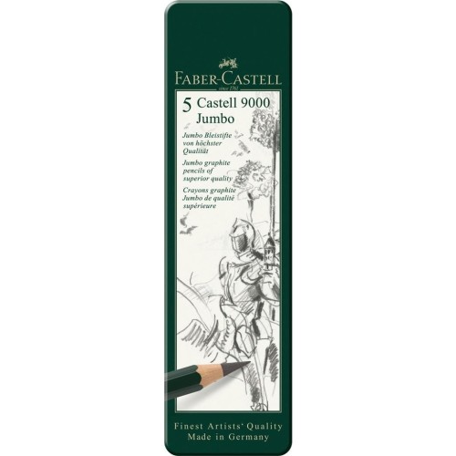 Zestaw ołówków Castell Jumbo 5szt FABER CASTELL