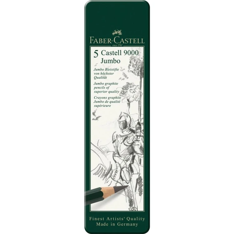 Zestaw ołówków Castell Jumbo 5szt FABER CASTELL