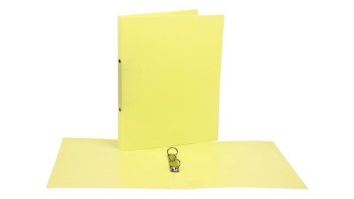 Segregator A4 PP 2cm 2R pastel żółty, Biurfol