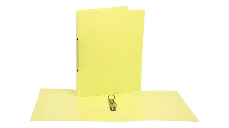 Segregator A4 PP 2cm 2R pastel żółty, Biurfol