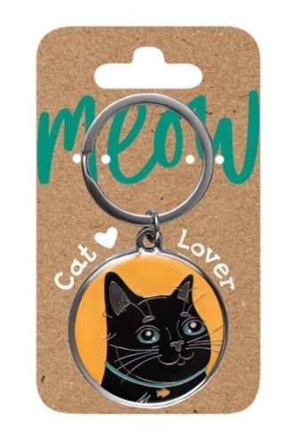 Brelok dla kociarzy - czarny kot, Be-Happy Gifts