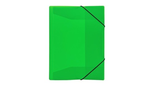 Teczka z gumką A4 PP neon zielona, Biurfol