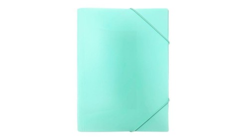 Teczka z gumką A4 PP pastel zielona, Biurfol