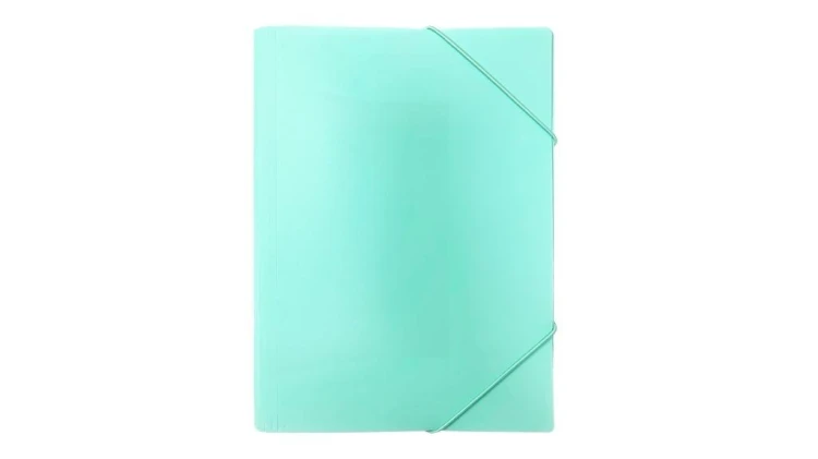 Teczka z gumką A4 PP pastel zielona, Biurfol