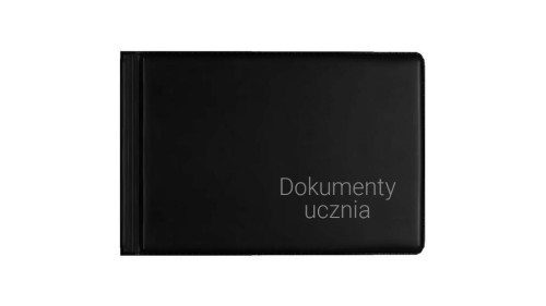 Okładka na dokumenty ucznia małe czarna, Biurfol