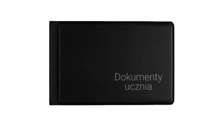 Okładka na dokumenty ucznia małe czarna, Biurfol