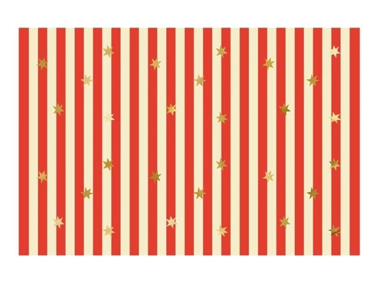Obrus papierowy Pasy z gwiazdkami 180x120cm