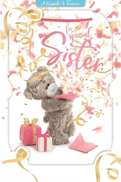 Karnet holograficzny 3D - For a special sister