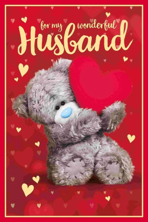 Karnet holograficzny 3D - For my wonderful husband
