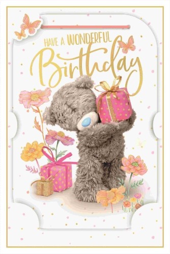 Karnet holograficzny 3D - Birthday