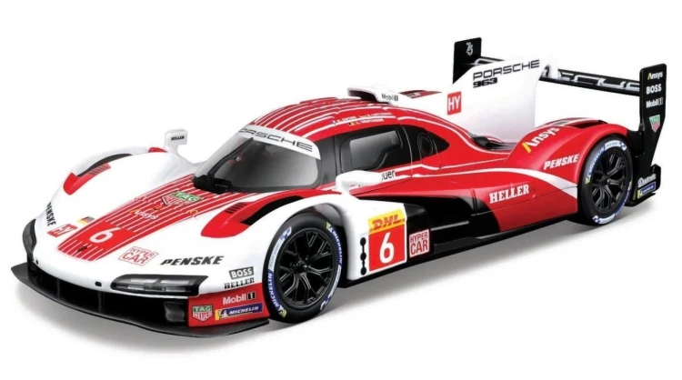 Race - Porsche 963 #6 White/Red (12), BBurago