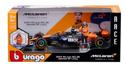Formula With Figure Mclaren Team MCL38, BBurago