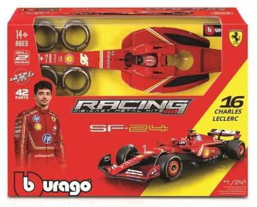 Ferrari Formula Model Kit With Helmet, BBurago