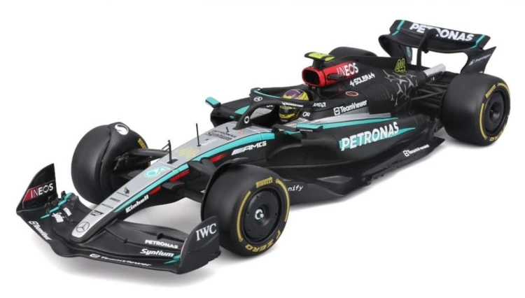 Formula With Helmet & Plastic Stand Mercedes-Amg
