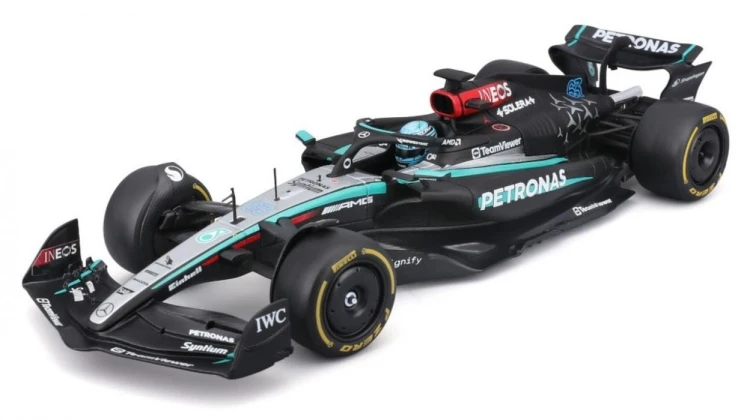 Formula With Helmet & Plastic Stand Mercedes-Amg