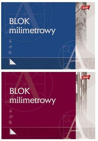 Blok milimetrowy A3/20K (10szt), UNIPAP