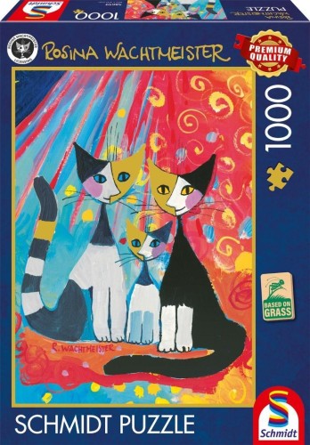 Puzzle 1000 Rosina Wachtmeister Szczęśliwa kocia