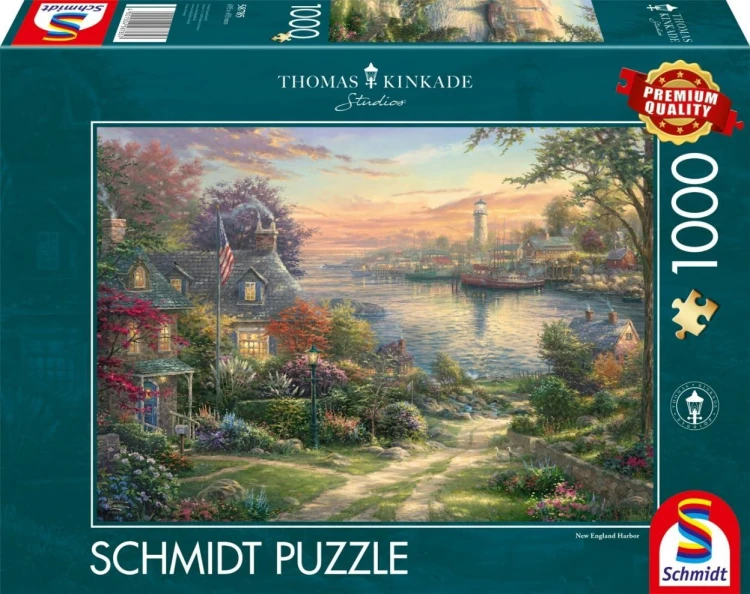 Puzzle 1000 Thomas Kinkade Port w Nowej Anglii/USA