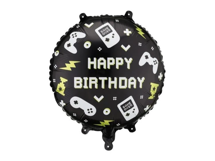 Balon foliowy pastylka Happy Birthday 35x35cm