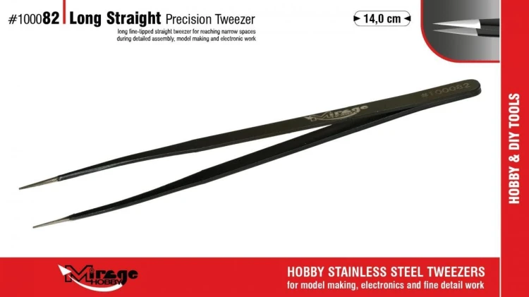 Pęseta prosta wydłużona 14cm