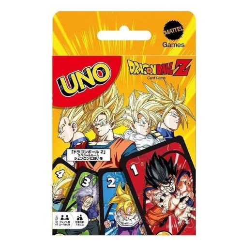 Uno Dragon Ball Z Gra karciana dla dzieci, Mattel