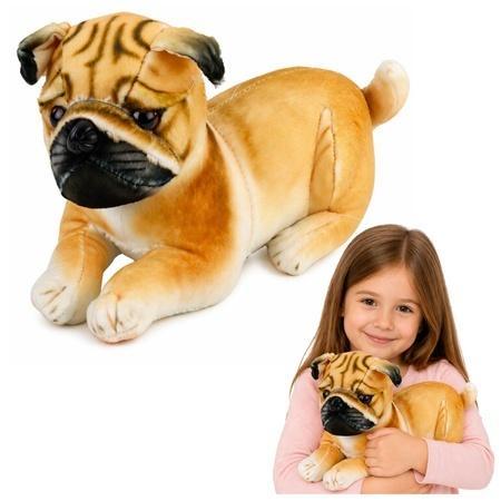 Mops pluszowy 25cm, Leantoys