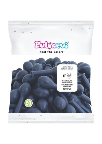 Balony lateksowe Pastel granat 12cm 100szt